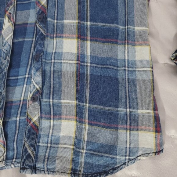 Ci Sono Plaid Collection Soft Cotton Plaid Button Down Shirt - M- Cottagecore - Picture 10 of 16